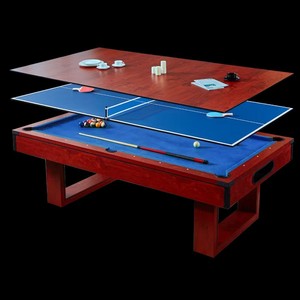 Nouvelle table de <span class=keywords><strong>billard</strong></span> multifonctionnelle 3-en-1 de 8 pieds avec poches en plastique pour les jeux en famille ou en club - Product Image 3