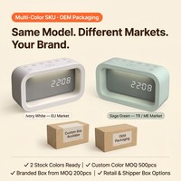 Fournisseur d'électronique personnalisée pour cadeaux, machine sonore et lumière de réveil 3-en-1, gadget domestique OEM ODM pour promotions de marque