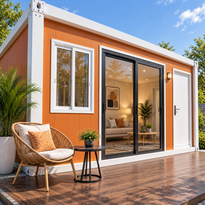Maison conteneur entièrement meublée en acier, 2 chambres, 1 salle de bain, installation facile, extensible, pour maisonnette préfabriquée, prête à être expédiée - Product Image 3