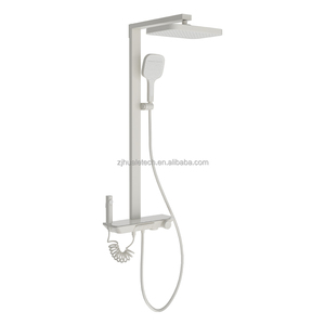 Columna <span class=keywords><strong>de</strong></span> <span class=keywords><strong>Ducha</strong></span> Moderna Termostática HL555F7 con Diseño <span class=keywords><strong>de</strong></span> Teclas <span class=keywords><strong>de</strong></span> Piano, Cromada y Pulida, con Cabezales <span class=keywords><strong>de</strong></span> <span class=keywords><strong>Ducha</strong></span> Multifunción - Product Image 4