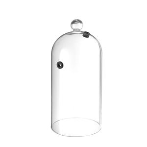 Dôme en verre pour équipement de cuisine commerciale HENDI avec ventilation, diamètre 130 mm, cloche à cocktail, hauteur 282 mm, nettoyage facile - Product Image 1