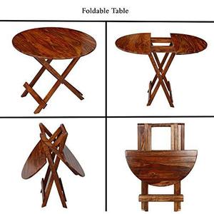 Cross-border hot-selling <b>folding</b> dining <b>table</b>, <b>small</b> apartment home use, movable dining <b>table</b>, multi-functional telescopic - Product Image 2
