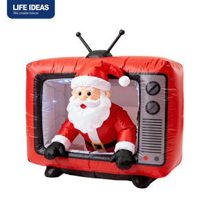 Decoración Navideña Inflable de Santa Claus para Exteriores, para Jardín, Fiestas - Product Image 1