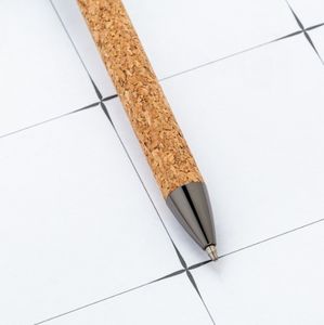 Nouveau modèle stylo à bille rotatif en métal PU à motifs de résineux créatif baril de <span class=keywords><strong>Grain</strong></span> de bois publicité cadeau stylo encre noire - Product Image 3