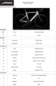 จักรยาน <span class=keywords><strong>JAVA</strong></span> SILURO6-TOP 24S ขนาด <span class=keywords><strong>700c</strong></span> พร้อมระบบเบรกไฮดรอลิก Shimano 7120 โครงอะลูมิเนียม จักรยานกีฬาสำหรับผู้ใหญ่ จักรยานแข่งทางเรียบ - Product Image 5