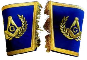 Masonic Master Mason-conjunto azul con Collar bordado dorado, mandil masónico, Regalia - Product Image 4