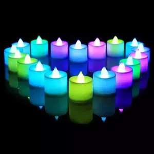 Bougie chauffe-plat sans flamme en forme de coeur <span class=keywords><strong>LED</strong></span> alimentée par batterie en plastique noël mariage anniversaire romantique décor lampe - Product Image 5