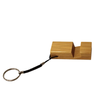 Support de téléphone portable en bambou, support de téléphone portable en bois portable pour bureau, logo personnalisé