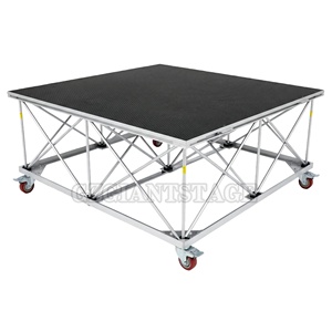 Scène de <span class=keywords><strong>DJ</strong></span> portable intelligente en aluminium pour usage intérieur, avec podium et escalier mobile, à vendre - Product Image 4