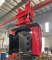 Marteau vibrant hydraulique à inclinaison de 45 degrés pour travaux de canalisations longues