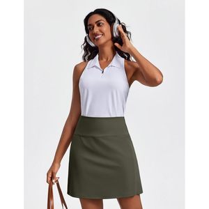 Falda pantalón de golf para mujer, 19 pulgadas, hasta la rodilla, con bolsillos, control de abdomen, falda deportiva de tenis, secado rápido, elastano, poliéster - Product Image 6