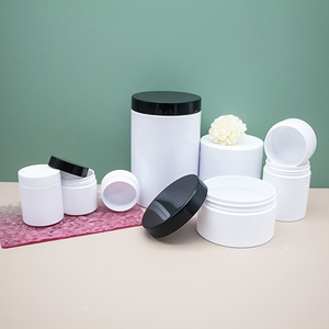Pot vide en PET transparent à large ouverture pour crème corporelle, beurre corporel, gommage corporel et soins <span class=keywords><strong>de</strong></span> la peau, rechargeable, prix <span class=keywords><strong>de</strong></span> gros - Product Image 4