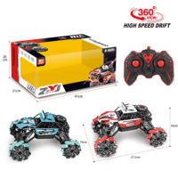 Voiture RC tout-terrain haute vitesse 2,4 GHz avec grandes roues, camion télécommandé avec éclairage LED, voiture de course RC pour enfants et adultes, vente en gros