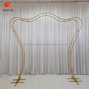 Nuevo Arco de Metal Dorado Desmontable Moderno para Decoración de Bodas y Fiestas de Cumpleaños - Product Image 2