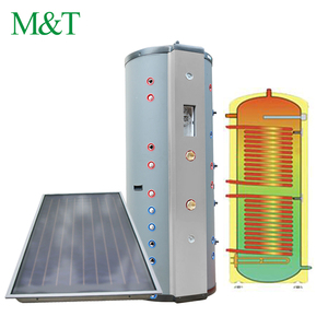 200 litros de colector solar de placa plana de calentador de <span class=keywords><strong>agua</strong></span> solar dual géiser - Product Image 3
