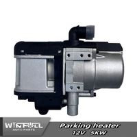 Nouveau Chauffage de stationnement 12V 5KW avec thermostat, moteur sans balais, bougie Kyocera, essence/diesel, télécommande 800M, ajustement universel, garantie 1 an