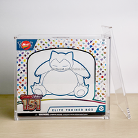 Boîte en acrylique transparente à bords arrondis SHP en promotion pour Pokémon TCG Ascended Heroes ETB Elite Trainer Box, protection UV en acrylique de 6 mm