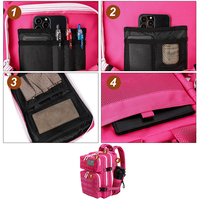 Sac de voyage imperméable personnalisé Trailpop avec logo, pour le sport, la randonnée, le camping, la remise en forme, sac à dos tactique rose 25L
