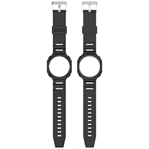 Vente en gros usine – Bracelet de remplacement 2-en-1 en silicone TPU pour Samsung Watch 8 40mm 44mm, boucle sport 20mm entièrement recouvrante - Product Image 3