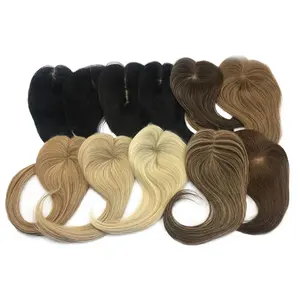 Factory wholesale price virgin hair topper gold supplier many colors top hair topper for women human hair