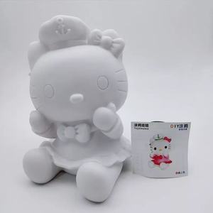 Venta caliente en blanco Diy Fluid Bear Kit lindo diferentes figuras de <span class=keywords><strong>Hello</strong></span> Kitty llaveros verter pintura osos fluidos para niños y adultos - Product Image 6