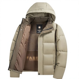 Veste matelassée pour homme, col montant, rembourrage épais sur le devant, imperméable, respirante, confortable, performance hivernale - Product Image 1