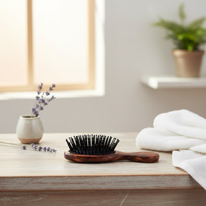 Mini Wooden Hairbrush Cushion <b>Brush</b> - Product Image 3
