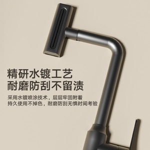 Basin Faucet Single Handle Ceramic Valve Core 2gpm Deck Mounted Pull Out Spray Universal <b>Sink</b> Tap - Product Image 5