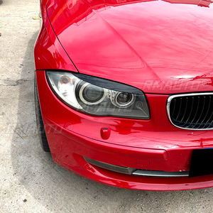 สีดำเงา/คาร์บอนลุค ไฟหน้ารถยนต์ สติ๊กเกอร์ติดคิ้วไฟหน้า สำหรับ BMW ซีรีส์ 1 E81 E82 E87 E88 ปี 2008-2013 - Product Image 4