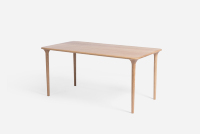 Table à manger en chêne massif moderne, bord brut, écologique, personnalisable, en promotion, à prix avantageux, pour l'intérieur