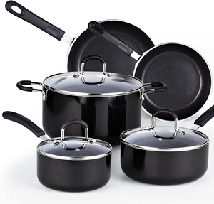 Wholesale Kitchen Supplies Nonstick Aluminum Cookware Sets Home Cooking <strong>Utensils</strong> <strong>Pots</strong> and Pans Induction Bottom Kitchenware Set - Product Image 1