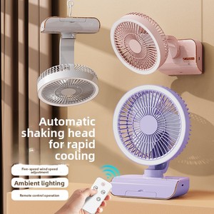 Portable USB Desktop Fan Rechargeable Wireless <b>Table</b> Fan <b>Mini</b> Outdoor Cooling Fan for Home Office Dorm Travel Use - Product Image 5
