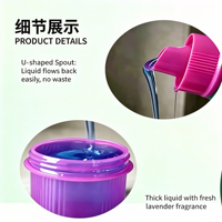 Meilleur prix Fournisseur chinois OEM Lessive liquide parfum rose en gros 2L Nettoyage en profondeur jetable pour le lavage des vêtements