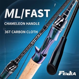 Wholesale Customized 1.98m 2.13m 2.28m Fast Action ML 2 Section Carbon Fiber Ultra <b>Light</b> Pole Rod Fishing - Product Image 2