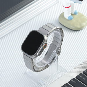 <span class=keywords><strong>Bracelet</strong></span> de montre en métal de luxe Yubenyi Ultra 2 respirant en titane de 49 mm, édition limitée, avec fermoir déployant, 22 cm, pour montre connectée - Product Image 1