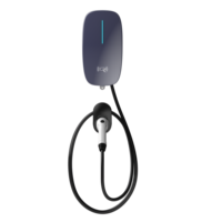 Estación de Carga Inteligente para Vehículos Eléctricos NACS de 48A, Nivel 2, Montaje en Pared, Carcasa Metálica IP65 y Aplicación 4G para Tesla Estándar NACS