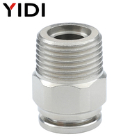 Raccord d'air rapide en laiton Tube de connecteur de tuyau d'air pneumatique enfichable 1/8 1/4 3/8 1/2 NPT R pièces pneumatiques à filetage mâle pour PC 4 10