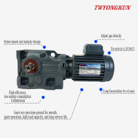 Réducteurs de vitesse hélicoïdaux à arbre conique de la série K à montage à 90 degrés