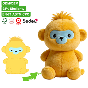 Buy In Bulk Plush Yellow Monkey Toy Talking & Walking Feature