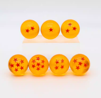 7 Dragon Ball Star Ball 3.5cm 4.3cm 7.6cm Sept Boules de Dragon Ball
