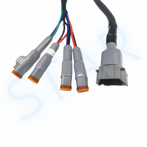 Custom Deutsch Dt 2/3 Pin Vrouwelijke Tot 12 Pin Mannelijke Connector Met Rubberen Laars Auto Draad Harnas - Product Image 4