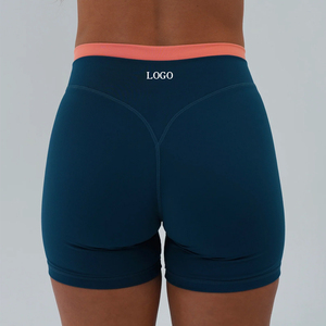<span class=keywords><strong>Pantaloncini</strong></span> <span class=keywords><strong>da</strong></span> Ciclismo <span class=keywords><strong>da</strong></span> <span class=keywords><strong>Donna</strong></span> a Vita Alta, a Strati, Effetto Push-Up, con Fascia a Contrasto, Traspiranti, Anti-umidità, OEM ODM, per Palestra <span class=keywords><strong>e</strong></span> Yoga - Product Image 1