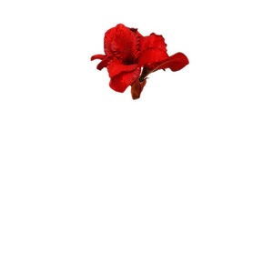 QIHAO <b>Artificial</b> Clivia Velvet Fabric 4 Heads High Simulation Silk <b>Flower</b> Decorative Home Wedding Props - Product Image 2