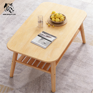 china wholesale best price customize <b>large</b> stock dropshipping tea table unique design living room furniture wood coffee table - Product Image 5
