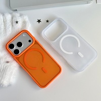 Coque de téléphone magnétique translucide mate couleur personnalisée pour iPhone 17 16 Pro Max, sensation peau, compatible charge sans fil, givrée, antichoc