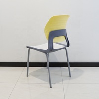 Chaise d'école moderne en plastique, chaise de bureau, chaise de formation, chaise empilable pour étudiants