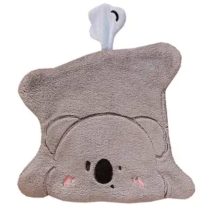 Cartoon Tier Handtuch Kind Terry Handtücher Home Absorbent Geschirr tuch Küche Badezimmer Hänge schlaufen