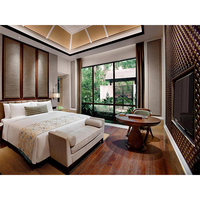 Meubles de chambre à coucher d'hôtel 5 étoiles en MDF moderne de luxe Mobilier de chambre d'hôtel
