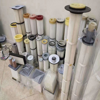 Filtres à sacs plissés, filtre à sac anti-poussière pour aspirateur, filtres à sacs pour l'industrie du ciment, filtre à sac plissé pour silo à ciment