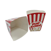 Großhandel Fettabweisende Recycelte Kraft-Popcorn-Papiertüten Flachbox-Design Biologisch Abbaubare Snack-Verpackung für Popcorn-Lebensmittel